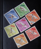 CUBA 1965- International Athletics Champions Cpl Set OF 7   Cat. Yvert 925/931 -- Sport  USED / CTO - Usados