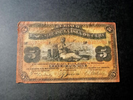 CUBA P 48ba5 PESOS 1896 USADO USED - Cuba