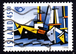 Iceland 1998 45k Nordic Countries' Post Co-op - Sailing Fine Used - Usati