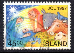 Iceland 1997 45k Christmas Fine Used - Gebruikt