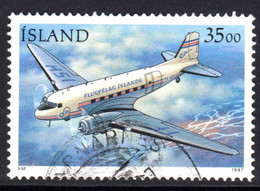 Iceland 1997 35k Mail Planes Fine Used - Usati