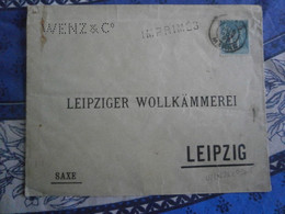 FRANCE 75 SAGE WENZ 21-5 PERFORE PERFIN PERFORATI PERFORADO PERCE PERFORATION PERFO PERFINS PERFORES ENVELOPPE LETTRE - Briefe U. Dokumente