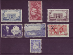 France - Colonies - Martinique - Lot De 7 Timbres Différents - (N°134-190-191-199-223-226- Taxe N°27) - 3645 - Altri & Non Classificati