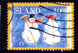 Iceland 1995 30k Christmas Fine Used - Usati