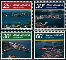 60998 MNH NUEVA ZELANDA 1980 PUERTOS DE NUEVA ZELANDA - Plaatfouten En Curiosa