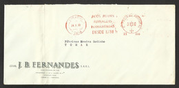 Portugal EMA Cachet Rouge JB Fernandes Acier Outils De Métal 1961 Steel Metal Tools Meter Franking - Maschinenstempel (EMA)