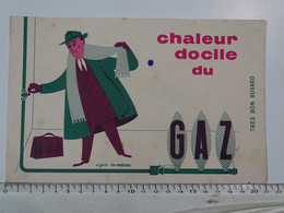 Buvard - Chaleur Docile Du GAZ - D'après Fix-Masseau - Electricité & Gaz