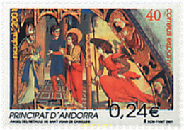 88530 MNH ANDORRA. Admón Española 2001 NAVIDAD - Oblitérés