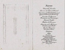 MENU Diner Du  10 Novembre 1909 - Couverture Gaufrée - Menus