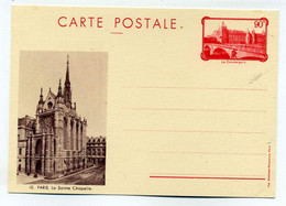 Entier Commemoratif / LA CONCIERGERIE  90c + Illustration LA SAINTE CHAPELLE  YT N°3 Neuve - Official Stationery