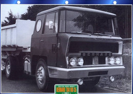 C2/ FICHE CARTONNE CAMION TRACTEUR CABINE FRANCE ARCUEIL 1961 BERNARD TDA 160.35 - Camions