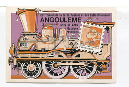CPSM - ANGOULEME - 6ème Salon De La Carte Postale Et Des Collectionneurs 25,26 Octobre 1986 - - Bourses & Salons De Collections
