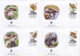 139244 MNH RUSIA 2004 WWF. GULO GULO - Used Stamps