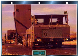 C2/ FICHE CARTONNE CAMION MILITAIRE FRANCE 1968 BERLIET VTE - Camions