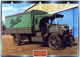 C2/ FICHE CARTONNE CAMION MILITAIRE FRANCE 1914 BERLIET CBA - LKW