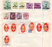 GB . Lot  Fiscal Stamps , Ca30 Item , Hereby 6 Dog -license Stamps - Fiscali