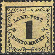 ( 01061-1 ) MiNr. 1 - Altdeutschland Baden Landpost Portomarke - Falz - Neufs