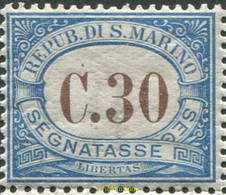 686090 MNH SAN MARINO 1925 CIFRA - Usados