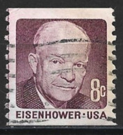 United States 1971. Scott #1402 (U) Dwight David Eisenhower - Coils & Coil Singles