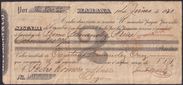 E6503 CUBA 1911 BANK CHECK H UPMANN TABACO TOBACCO. - Chèques & Chèques De Voyage