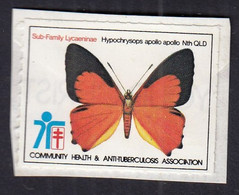 Australia / Community Health & Anti-Tuberculosis Association / Charity Stamp, Vignette, Cinderella / Butterfly - Cinderella