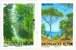 263529 MNH MONACO 2011 EUROPA CEPT 2011 - AÑO INTERNACIONAL DE LOS BOSQUES - Other & Unclassified