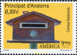 268415 MNH ANDORRA. Admón Española 2011 AMERICA UPAEP 2011 - BUZONES - Gebruikt