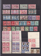 Un Lot De 56   Timbres Oblitérés Et Neufs  Surcharge Algérie Type Merson -chaînes Brisées  Semeuse - Pasteur Ect  Bloc - Collections, Lots & Séries