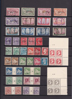 Un Lot De 49    Timbres Oblitérés Et Neufs  Surcharge Algérie Type Merson - Semeuse - Pasteur Ect  Bloc Millésime - Collections, Lots & Series