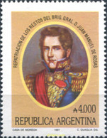 283699 MNH ARGENTINA 1991 REPATRIACION DE LOS RESTOS DEL BRIGADA GENERAL D. JUAN MANUEL DE ROSAS - Gebruikt