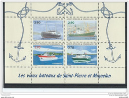 ST PIERRE ET MIQUELON 1994 - YT BF N° 4 NEUF SANS CHARNIERE ** (MNH) GOMME D'ORIGINE LUXE - Blocchi & Foglietti