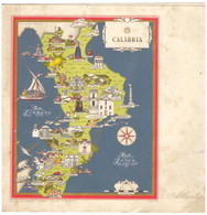 CALABRIA  S.S. ATLANTIC 1949    En 2 Volets- EUROPE Fratelli Cosulich - NORTH AMERICA  COSMOPOLITAIN SHIPPING CO INC - Menus
