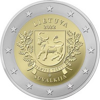 Pièce De 2 Euros Commémorative Lituanie 2022 : Suvalkija - Litauen