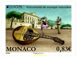 320609 MNH MONACO 2014 EUROPA CEPT 2014 - INSTRUMENTOS MUSICALES - Otros & Sin Clasificación