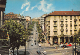 011856 "TORINO - CORSO SOMMEILLER"  CART. ILLUSTR. ORIG. SPED. 1970 - Panoramische Zichten, Meerdere Zichten