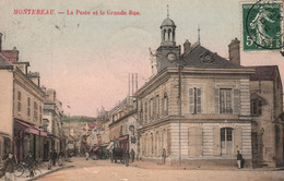 Montereau - La Poste Et La Grande Rue - Ptt - Montereau