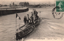 Dunkerque - Sortie Du Sous Marin PHOQUE Du Port - Bateau De Guerre Militaria - Dunkerque