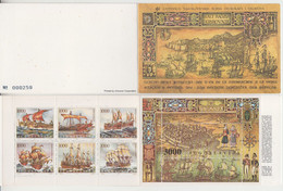 YUGOSLAVIA 1989 GOLDEN AGE OF SAILING SHIPS DUBROVNIK MAP BOOKLET - Postzegelboekjes