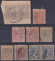 1890-118 CUBA SPAIN 1884-1890 ALFONSO XIII HABANA CANCEL STAMPS LOT - Préphilatélie