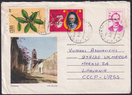 1973-EP-38 CUBA 1973 3c USED POSTAL STATIONERY COVER TRINIDAD GUANTANAMO TO RUSSIA. - Altri & Non Classificati