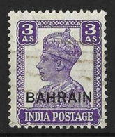 BAHRAIN.....KING GEORGE VI..(1936-52..)......3As.......SG45......USED... - Bahreïn (...-1965)