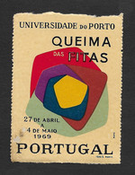 Portugal Vignette Queima Das Fitas 1969 Porto Oporto Cinderella - Emissions Locales