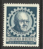 Portugal Vignette Conference Rotary Luso 1949  Cinderella Rotary Conference - Lokale Uitgaven