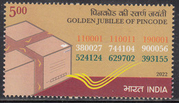 India MNH 2022, PIN Code, ZIP Code, Mathematics Number, - Ongebruikt