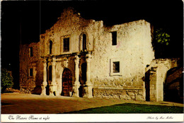 Texas San Antonio The Alamo At Night 1986 - San Antonio