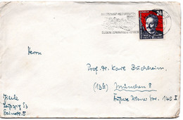 56444 - DDR - 1951 - 24Pfg Liebknecht EF A Bf LEIPZIG - III.WINTERSPORT-MEISTERSCHAFTEN ... -> Westdeutschland - Storia Postale