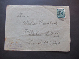 Alliierte Besetzung 1947 Ziffer EF Ortsbrief Berlin Stempel Berlin Neukölln Nach Berlin NO 55 Abs. Aus Potsdam Geltow - Andere & Zonder Classificatie