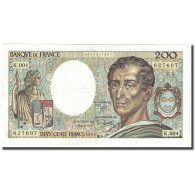France, 200 Francs, Montesquieu, 1981, SUP, Fayette:70.01, KM:155a - 200 F 1981-1994 ''Montesquieu''