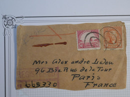 BL8 ETATS UNIS  SUR FRAGMENT  LETTRE   1900 POUR PARIS FRANCE ++ AFFR.INTERESSANT ++ - Lettres & Documents