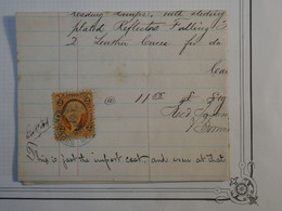 BL8 ETATS UNIS  BELLE   LETTRE CURIOITé  1867  NEW YORK  +2C  + AFFR. INTERESSANT ++ - Covers & Documents